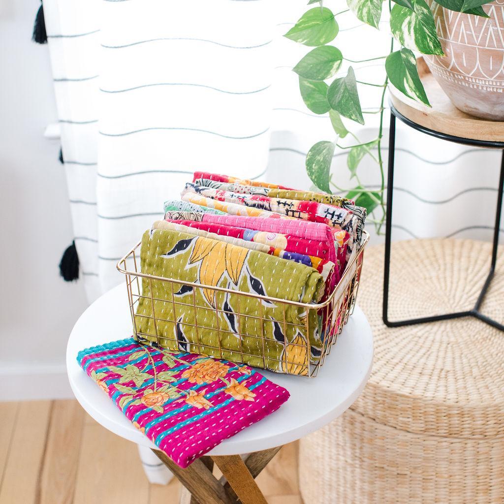 Kantha Kitchen Towel