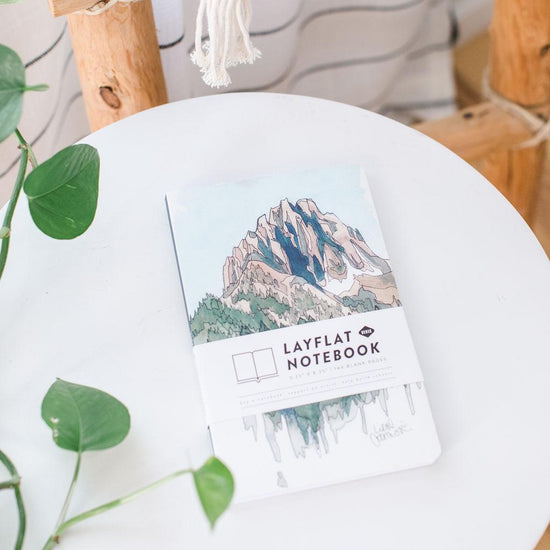 Drawing Mountains Layflat Notebook