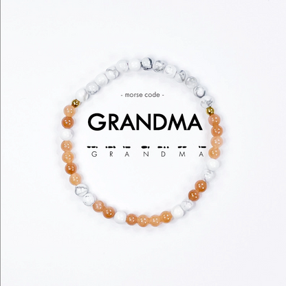 Grandma Morse Code Bracelet