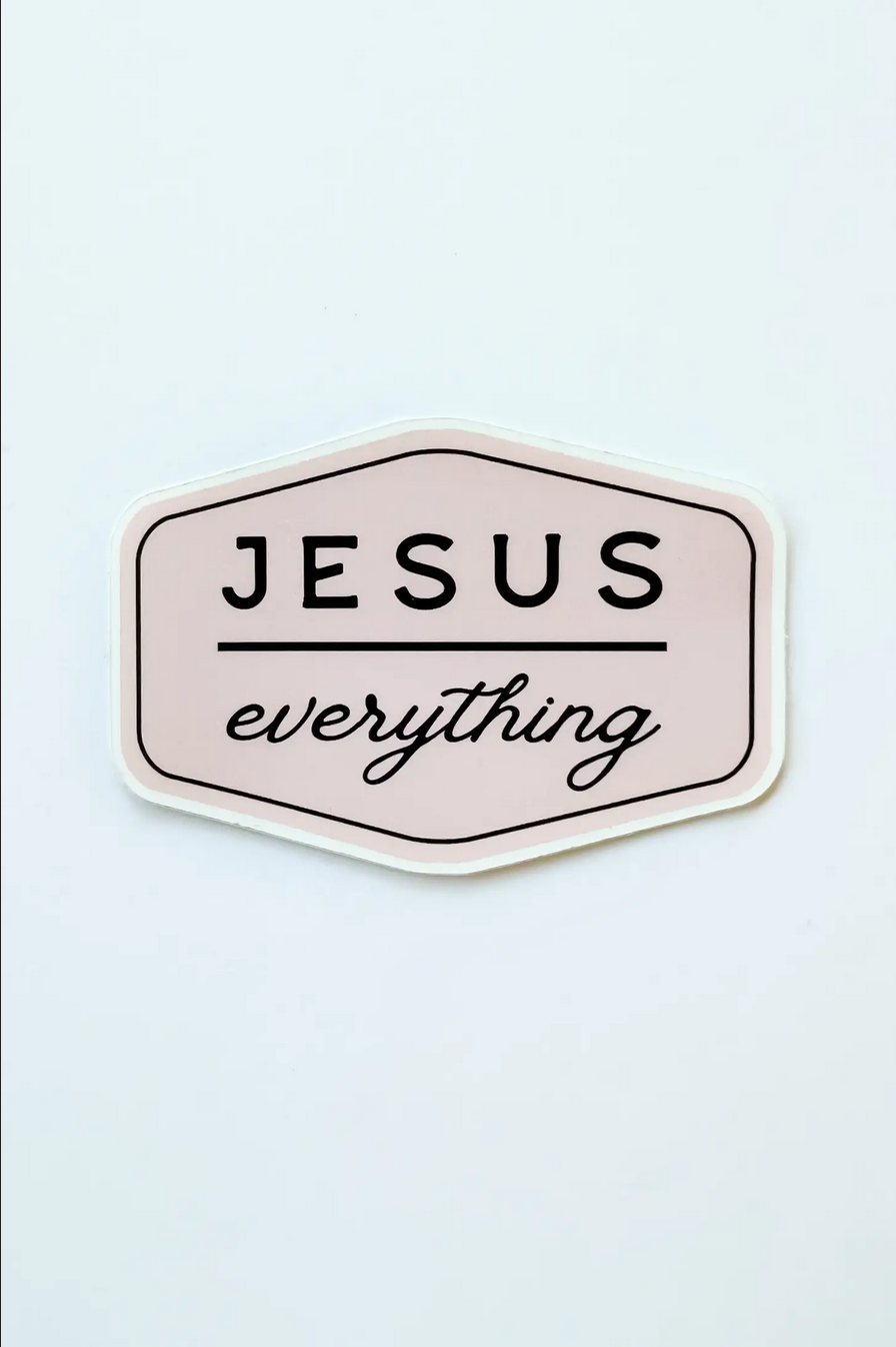 Jesus Over Everything Sticker