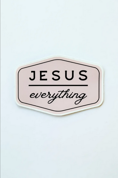 Jesus Over Everything Sticker