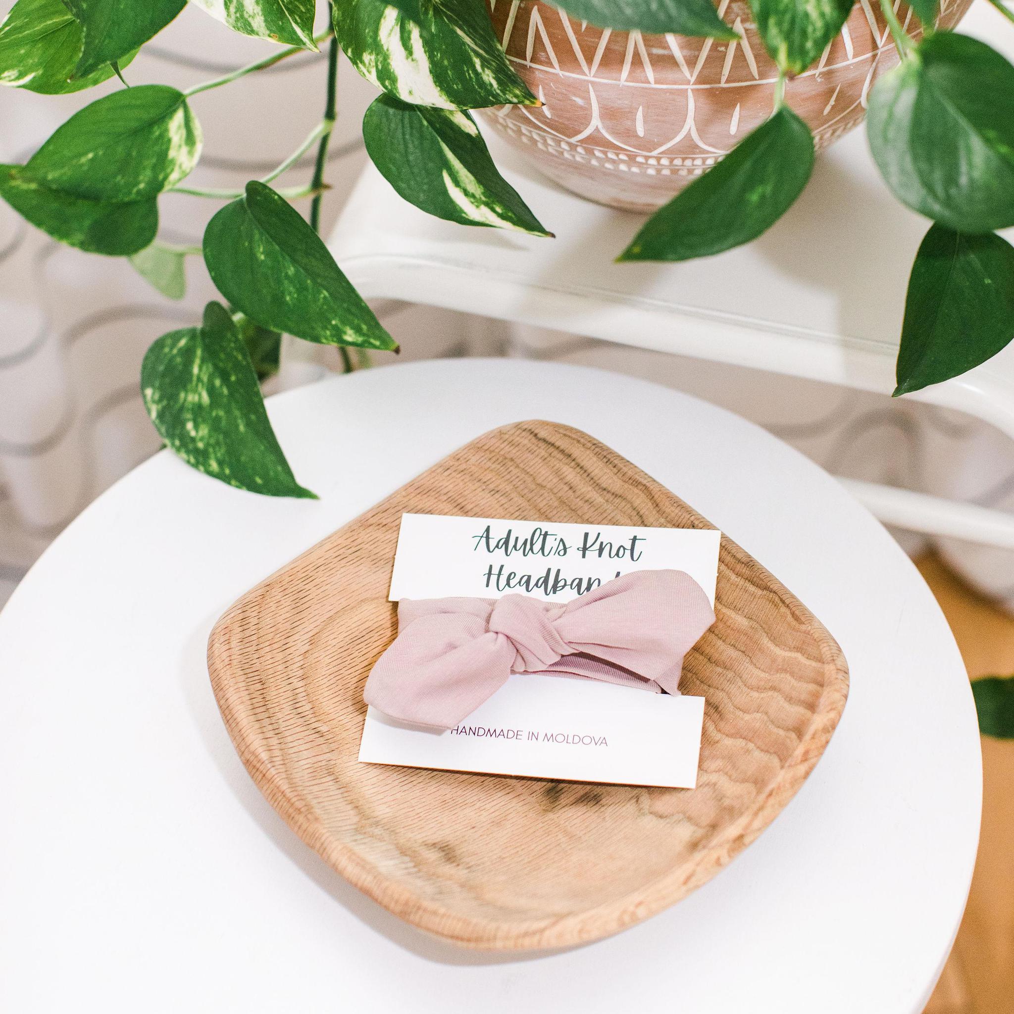 Pale Pink Knot Headband