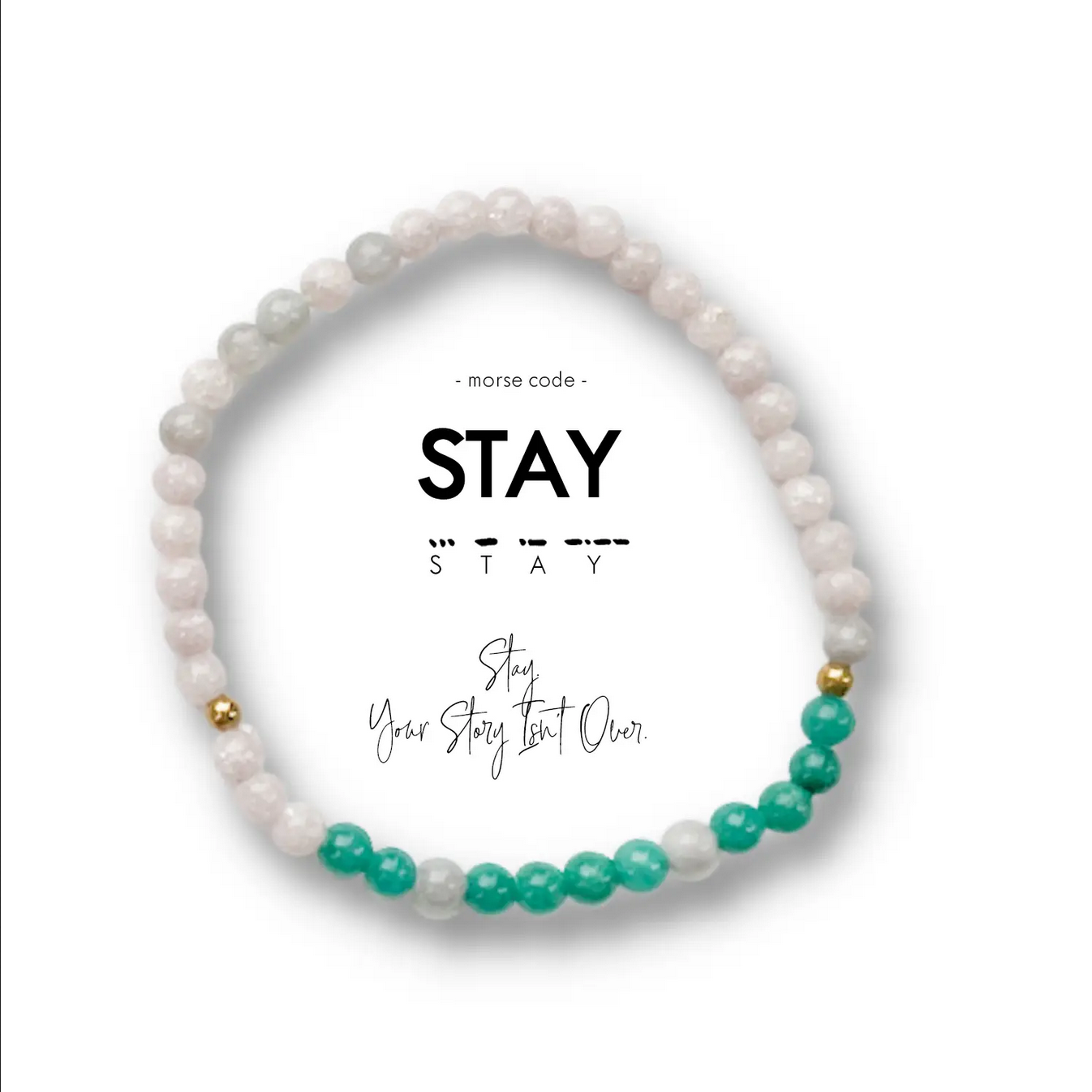 Stay Morse Code Bracelet