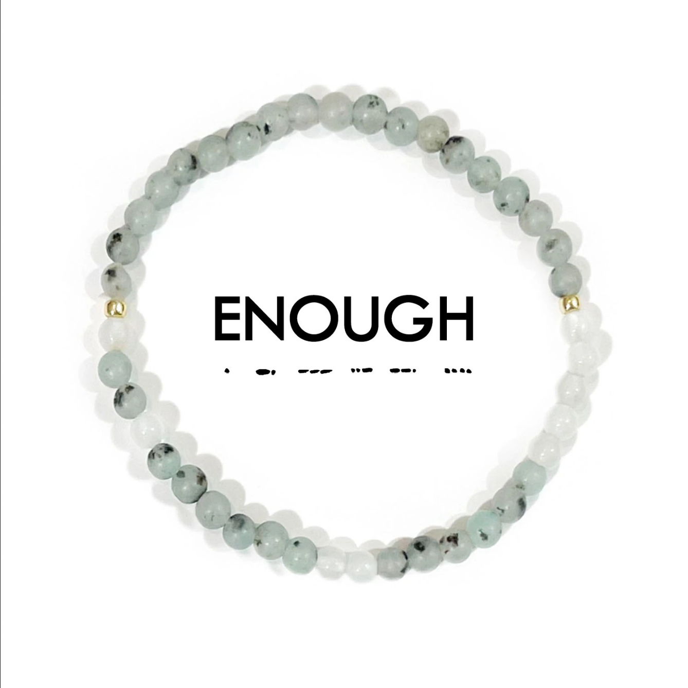 Enough Morse Code Bracelet