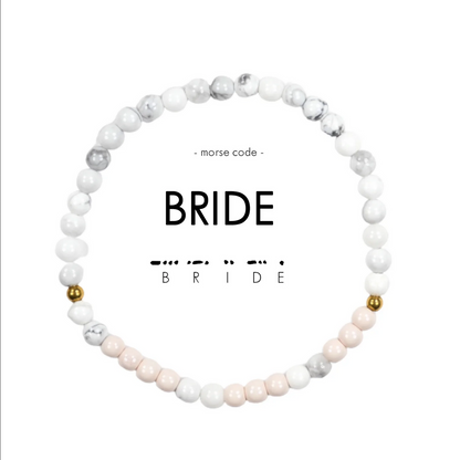 Bride Morse Code Bracelet